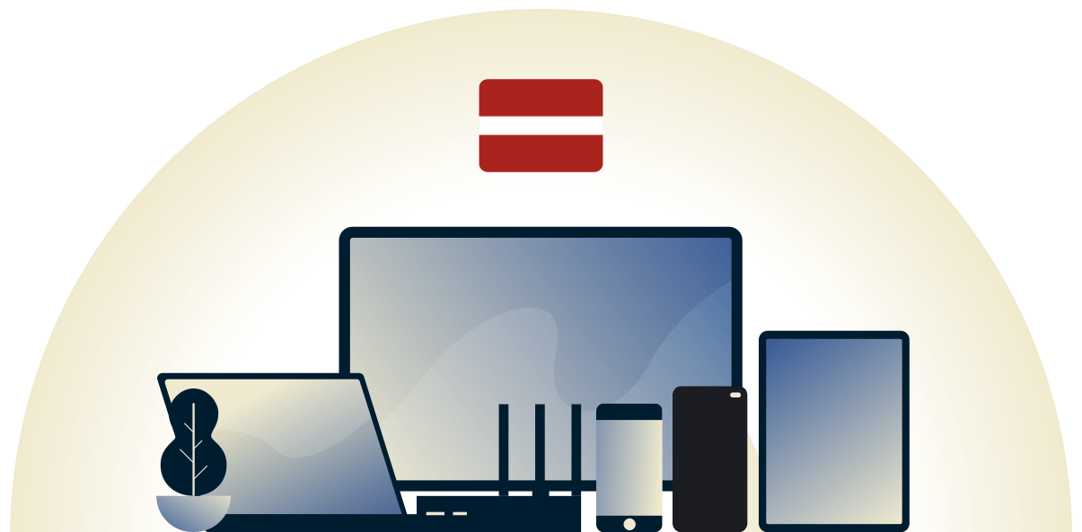 Łotewski VPN chroniący różnorodne urządzenia.